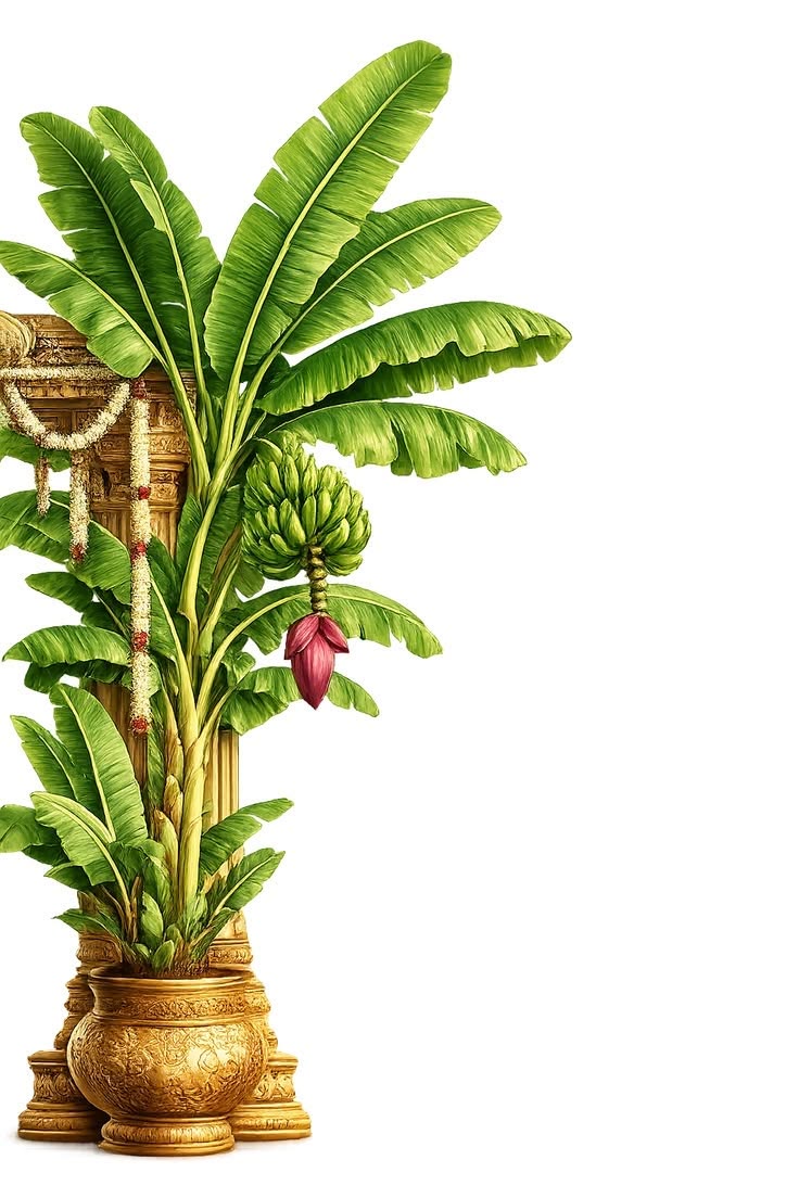Banana leaf decoration